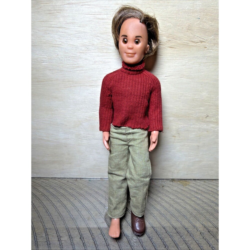 Mattel Sunshine Family Dad Steve Doll 1973 Articulated Rooted Hair 9 In Vintage